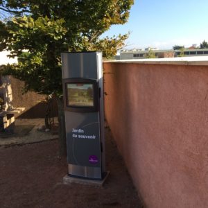 cimetière ; borne ; géolocalisation mairie borne extérieur