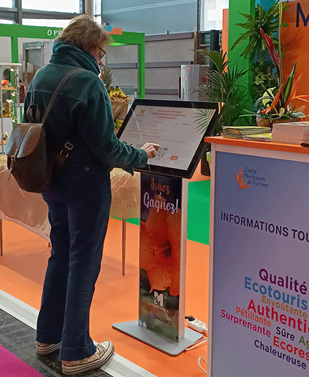 Borne tactile salon de l'agriculture